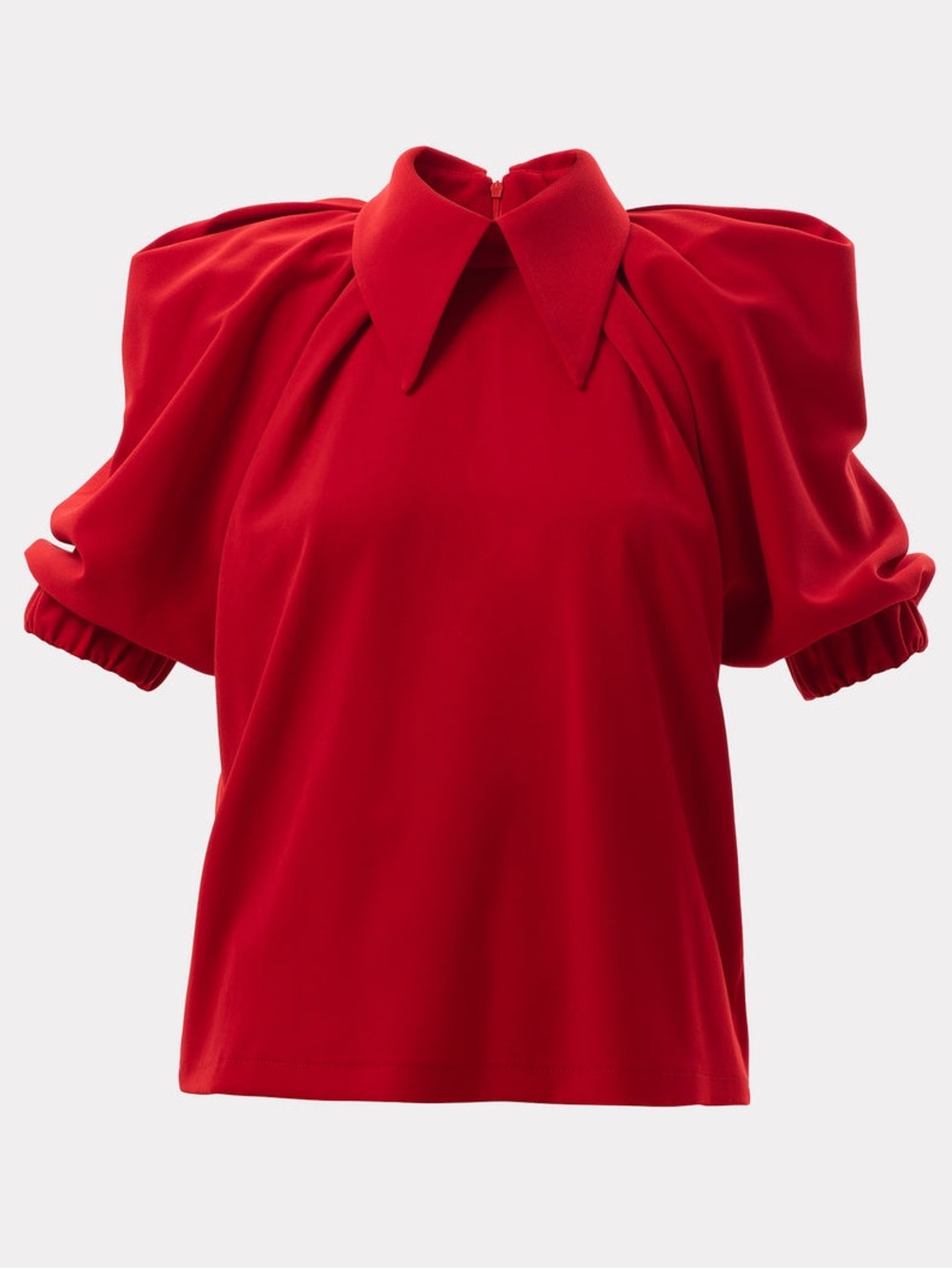 Julia Allert Designer Red Blouse Size Small - Picture 7 of 15